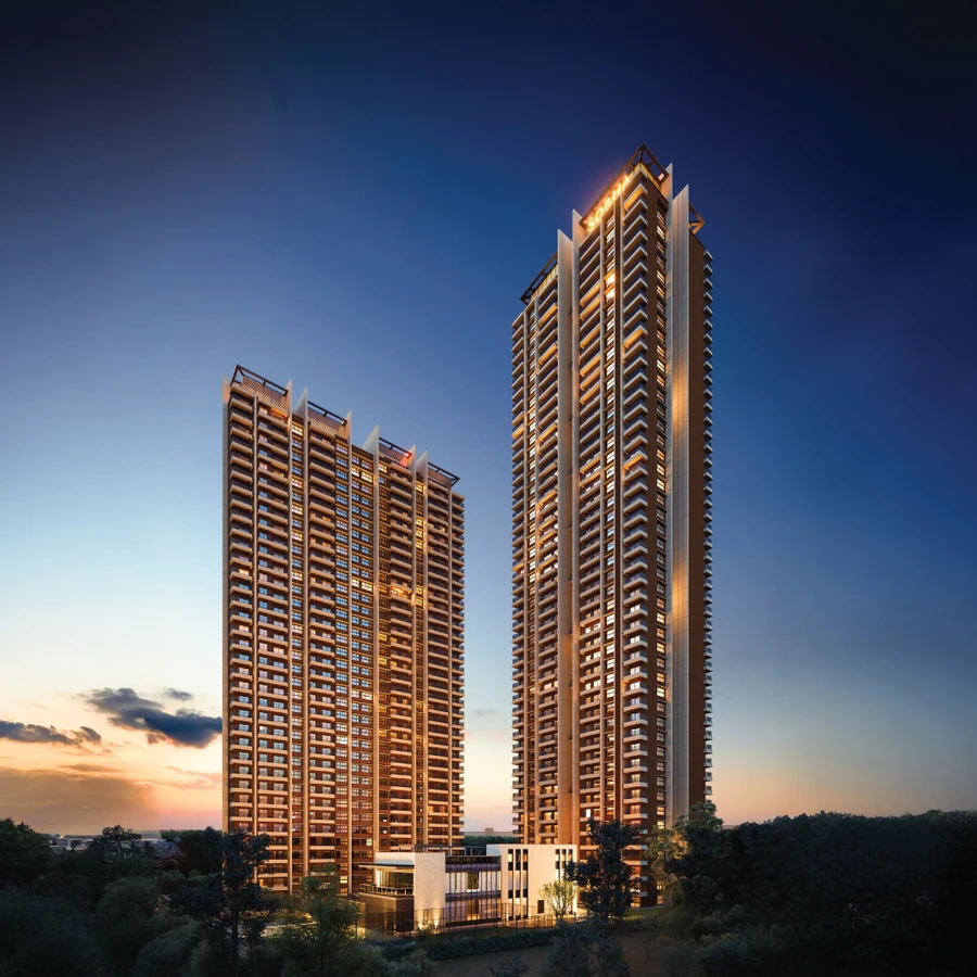 Elevation Evening View
