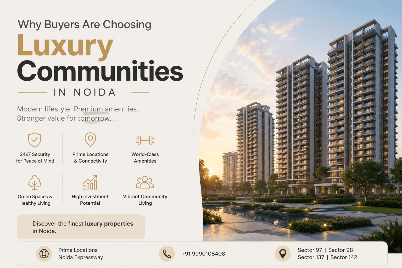 Luxury communities in Noida by Propseekers Realty